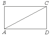 Прямоугольник $ABCD$ с диагональю $AC$
