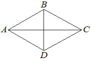Ромб $ABCD$ с диагоналями $AC$ и $BD$