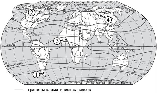 Климатограмма и карта с обозначенными пунктами