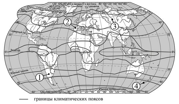 Климатограмма и карта с обозначенными пунктами