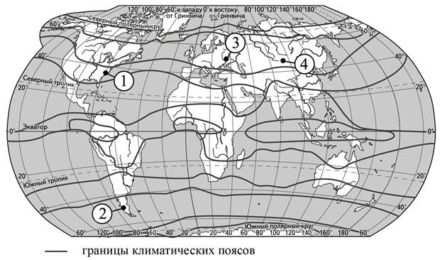 Климатограмма и карта с обозначенными пунктами